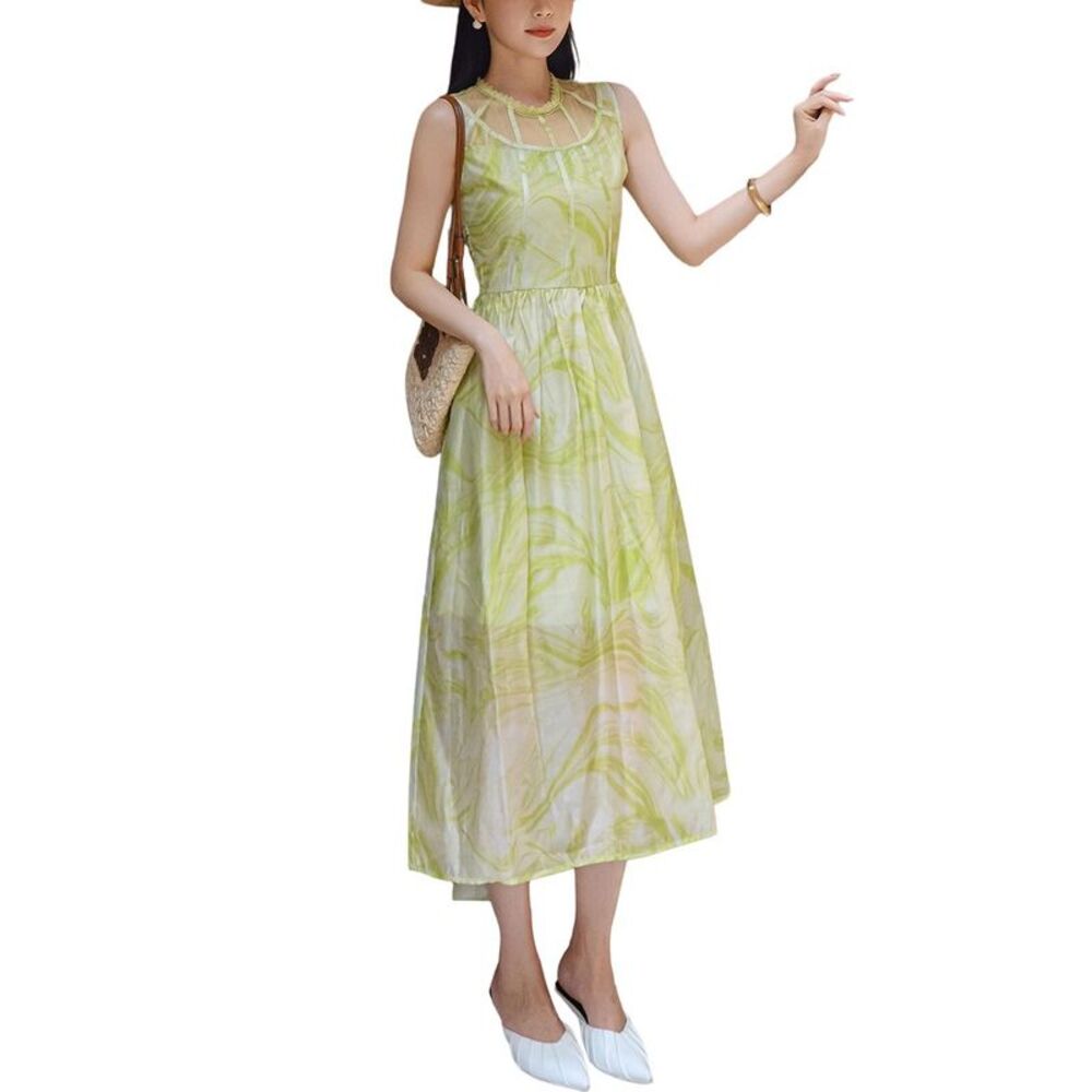 Burryco Womens Sleeveless Midi Dress